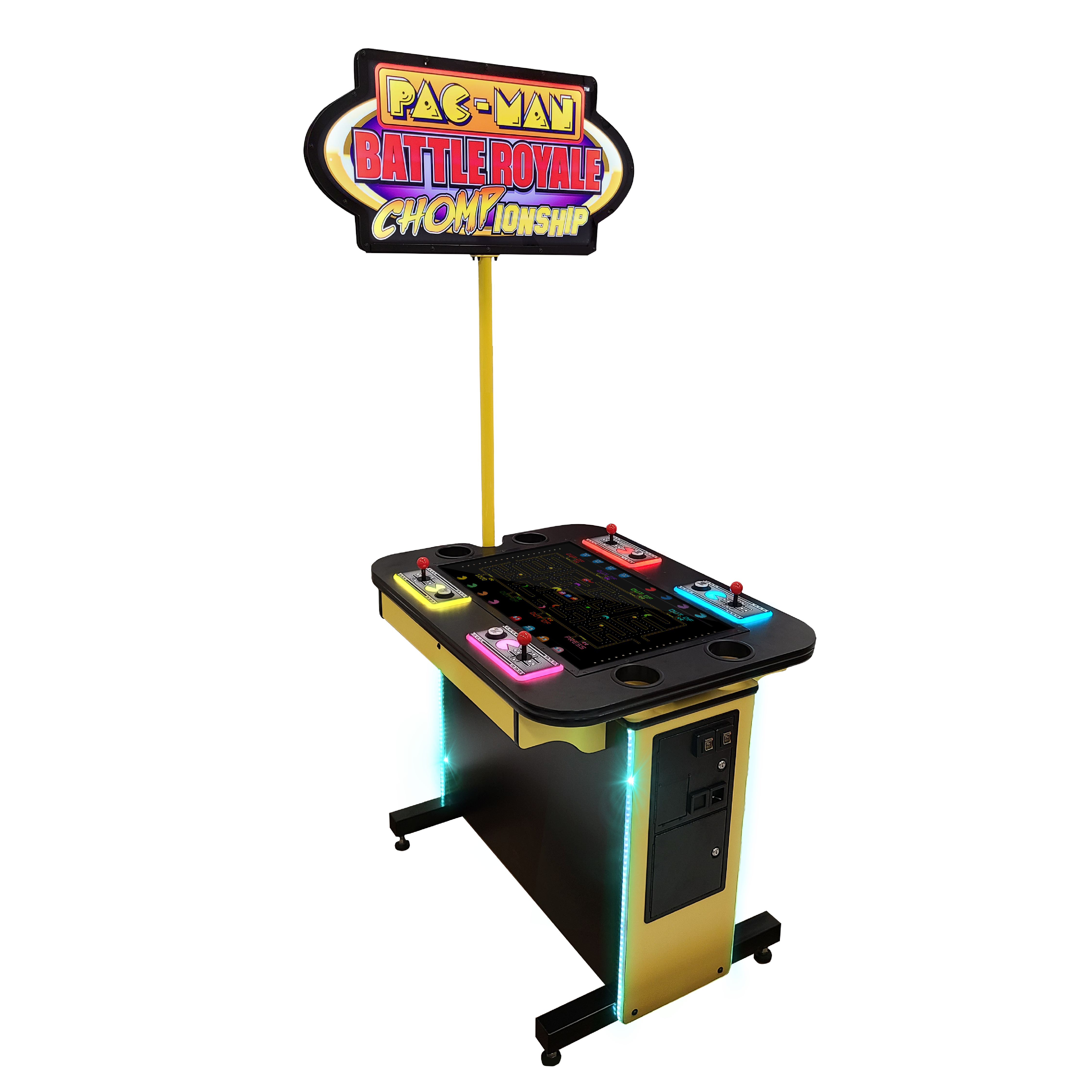 Bandai Namco Pac-Man Battle Royale Chompionship Standard, official 4-player cabinet