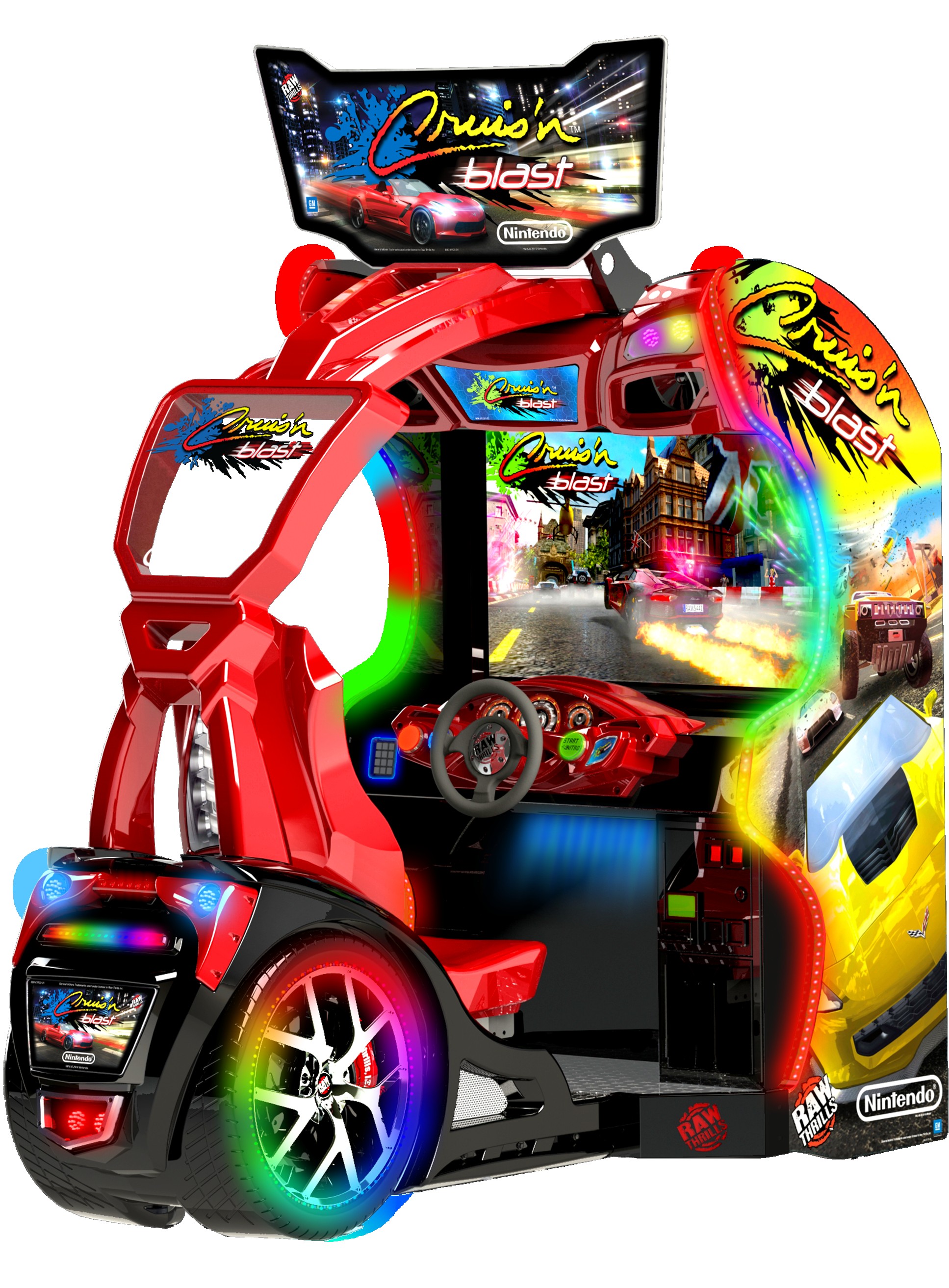 Raw Thrills Cruis'n Blast 42-inch environmental cockpit, official cabinet